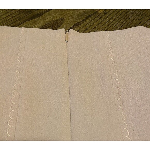 Elise Dress Size Small Flounce Ruffle Sleeveless Zip Pink Midi w/Pockets - Picture 9 of 10